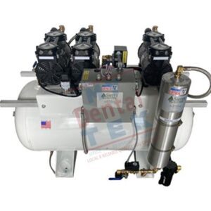 Triple 2.25HP, 30 gallon, heat exchanger, desiccant dryer (1-6 Users) (22”x 37”x 35”) | EGL-T-12